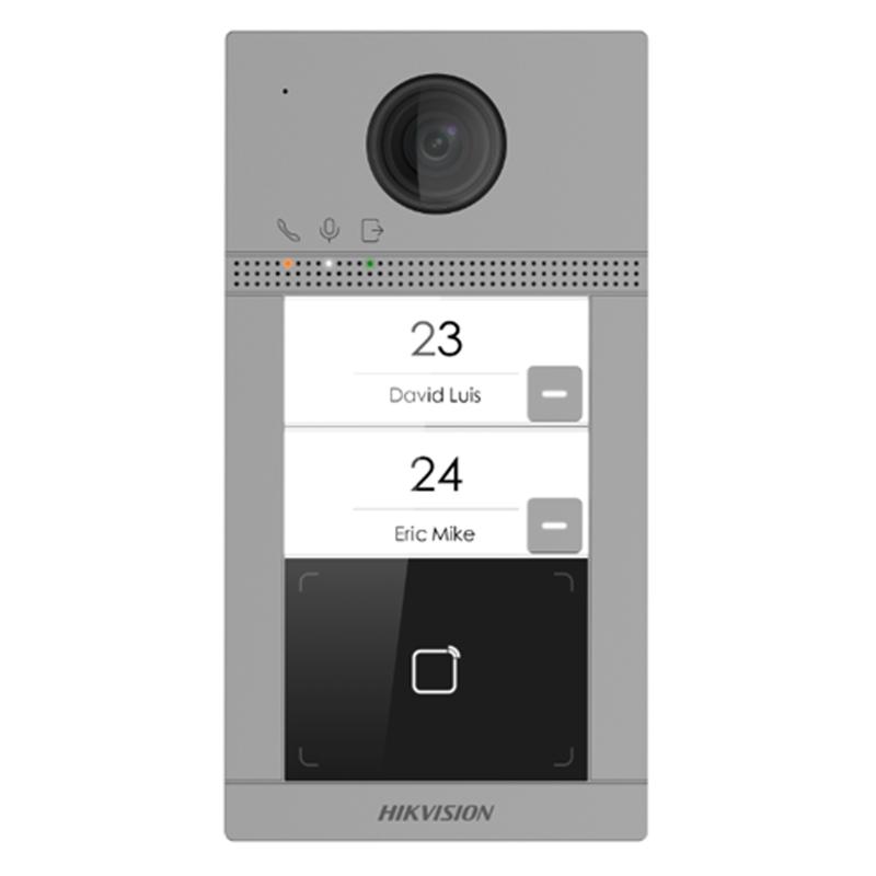 Platine de porte Villa en métal à 2 boutons